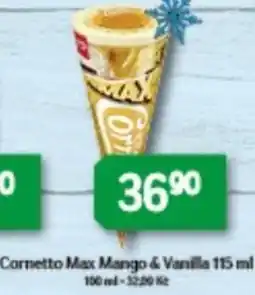 Brněnka Cornetto Max Mango & Vanilla nabídka