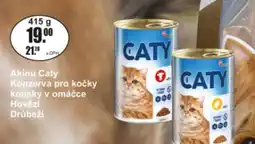 Adam Akinu Caty konzerva pro kočky kousky v omáčce hovězí drůbeží nabídka