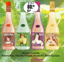Adam Mucha Coctails nabídka