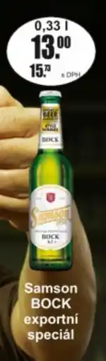Adam Samson bock exportní speciál nabídka