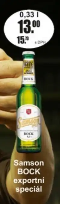 Adam Samson bock exportní speciál nabídka