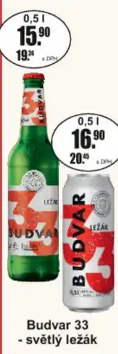 Adam Budvar 33 - světlý ležák nabídka