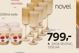 XXXLutz novel 4 sada sklenic, 12dílná nabídka