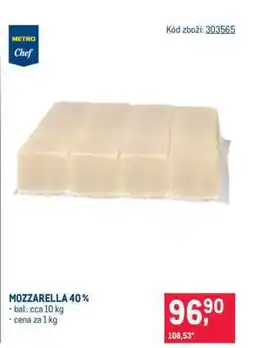 Makro Mozzarella 40 % nabídka
