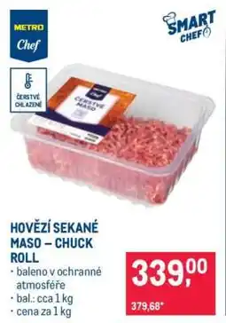 Makro Hovězí sekané maso Chuck roll nabídka