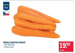 Makro Mrkev karotka praná nabídka