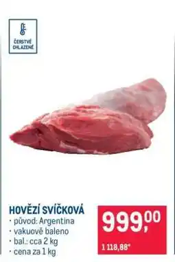 Makro Hovězí svíčková nabídka