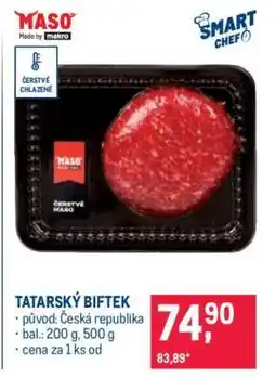 Makro Tatarský biftek nabídka