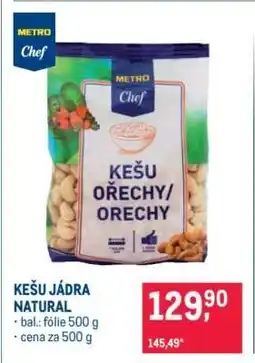 Makro Kešu jádra natural nabídka