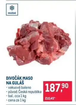 Makro Divočák maso na guláš nabídka