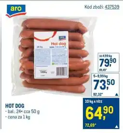 Makro Hot Dog nabídka