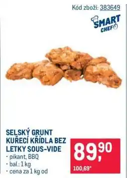 Makro SELSKÝ GRUNT KUŘECÍ KŘÍDLA BEZ LETKY SOUS-VIDE nabídka