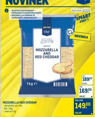 Makro MOZZARELLA/RED CHEDDAR nabídka