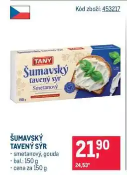 Makro Šumavský tavený sýr nabídka