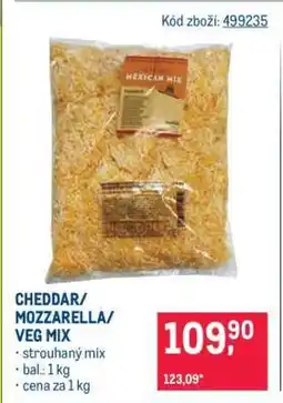 Makro CHEDDAR/ MOZZARELLA/ VEG MIX nabídka