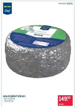 Makro NIVA PLÍSŇOVÝ SÝR 45 % nabídka