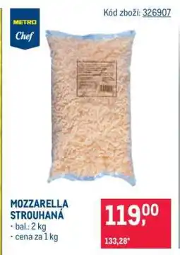 Makro Mozzarella strouhaná nabídka