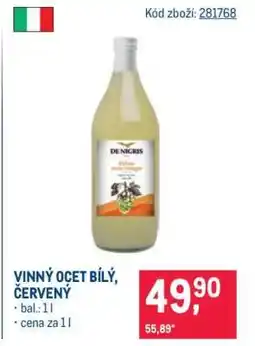 Makro Vinný ocet bílý, červený nabídka