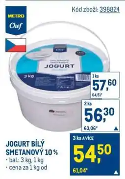 Makro JOGURT BÍLÝ SMETANOVÝ 10 % nabídka