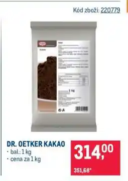 Makro Dr. Oetker Kakao nabídka