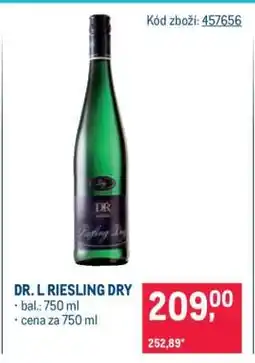 Makro DR. L RIESLING DRY nabídka