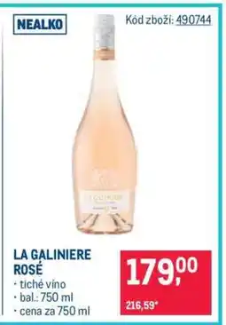 Makro LA GALINIERE ROSÉ nabídka