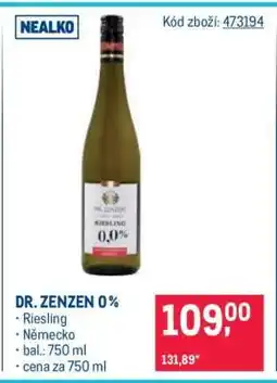 Makro DR. ZENZEN 0 % nabídka