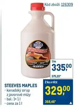 Makro Steeves Maples nabídka