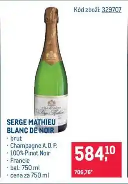 Makro SERGE MATHIEU BLANC DE NOIR nabídka