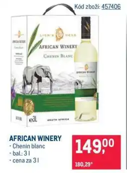 Makro African Winery nabídka