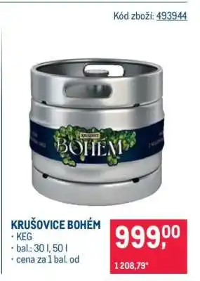 Makro Krušovice Bohém nabídka
