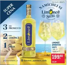 Makro LIMONCÈ APERITIVO nabídka