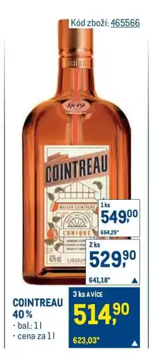 Makro Cointreau 40 % nabídka