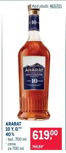 Makro ARARAT 10 Y. O nabídka