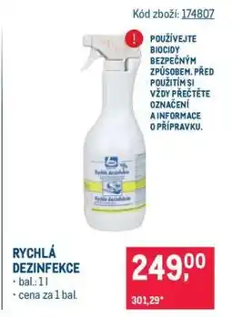 Makro Rychlá dezinfekce nabídka
