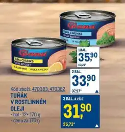 Makro TUŇÁK V ROSTLINNÉM OLEJI nabídka