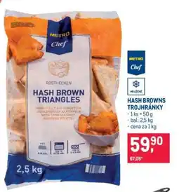 Makro Hash Browns trojhránky nabídka