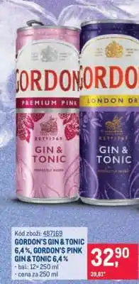 Makro GORDON'S GIN & TONIC 6,4 %, GORDON'S PINK GIN & TONIC 6,4 % nabídka