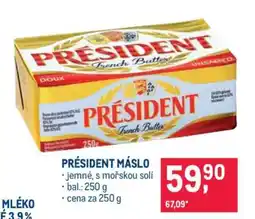 Makro Président máslo nabídka