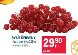 Makro Rybíz červený nabídka