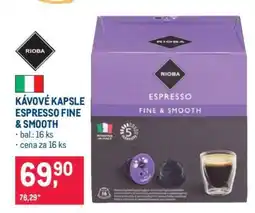 Makro KÁVOVÉ KAPSLE ESPRESSO FINE & SMOOTH nabídka