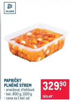 Makro Papričky plněné sýrem nabídka