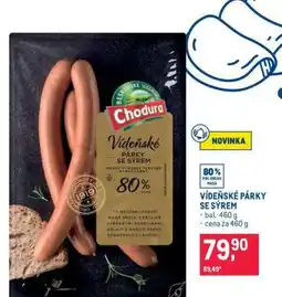 Makro Vídeňské párky se sýrem nabídka