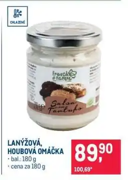 Makro Lanýžová, Houbová omáčka nabídka