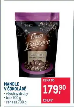 Makro Mandle v čokoládě nabídka