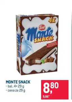 Makro Monte snack nabídka