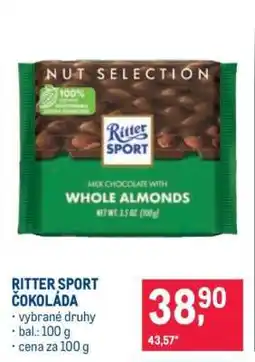 Makro Ritter Sport čokoláda nabídka