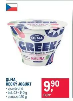 Makro Olma Řecký jogurt nabídka