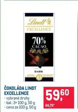 Makro Čokoláda Lindt Excellence nabídka