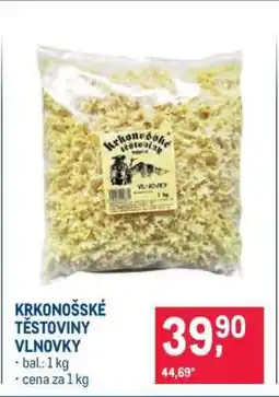 Makro KRKONOŠSKÉ TĚSTOVINY VLNOVKY nabídka